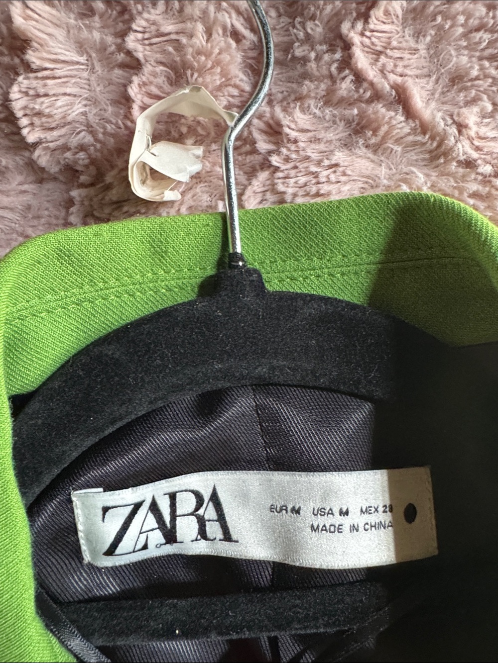 Zara women’s Double-Breasted Suit in Lime Green - Picture 3 of 12